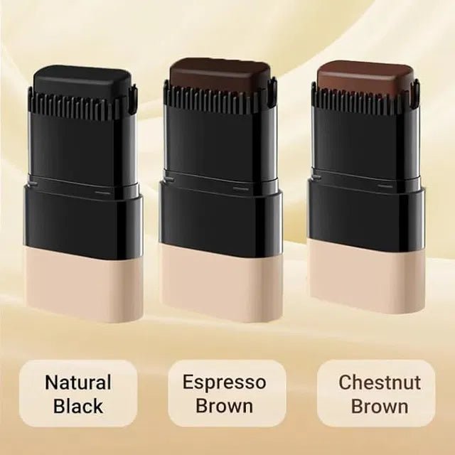 Instant Hair Dye Stick with Built-in Comb – 2-in-1 Gray Hair Touch-Up Waterproof Color Stick - Salemela.in