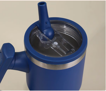 Double Wall Insulated Tumbler with Rotating Handle