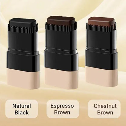 Instant Hair Dye Stick with Built-in Comb – 2-in-1 Gray Hair Touch-Up Waterproof Color Stick