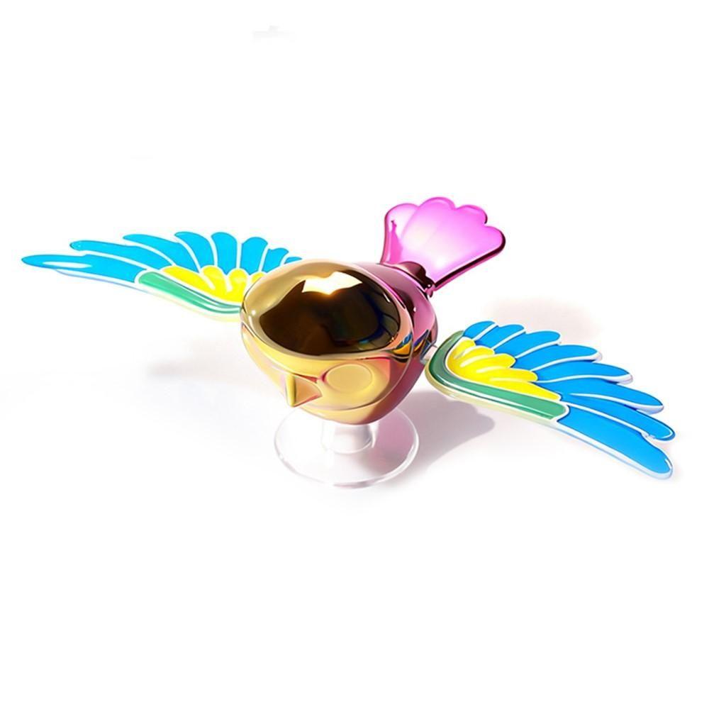 Moving Wind Swinging Bird Wings Car Dashboard Ornament – Dynamic Wind-Powered Flapping Bird for Car Mirror & Dashboard Decoration - Salemela.in