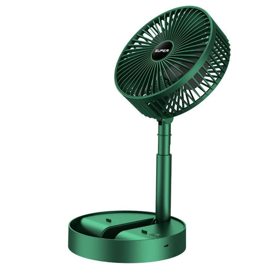Table Fan High Speed – 2100 RPM Powerful rechargeable fan With 3 Speed Airflow | Noiseless portable fan for home,office,Kitchen| 1800 mAh charging battery fan for Desk - Salemela.in